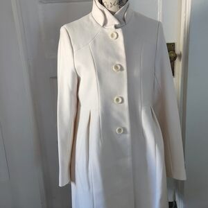 DKNY Elegant Cream Trench Coat